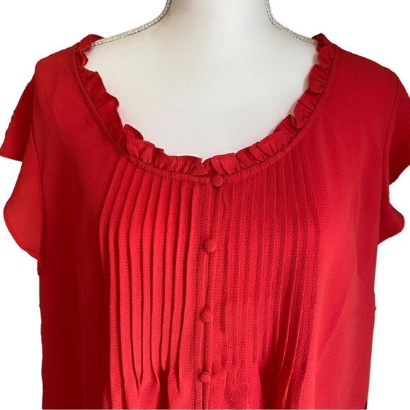 CeCe Bubble Crepe Blouse Size XXL NWT - Picture 4 of 7